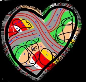 heart rug 